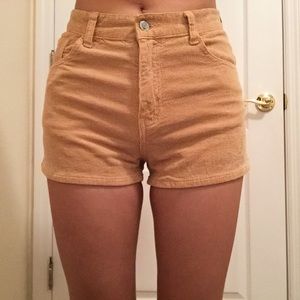High waisted brandy melville corduroy shorts